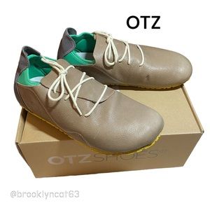 OTZ Super Slick Shoe Sneaker Leather Smoke Sulfur Tan Brown 11
